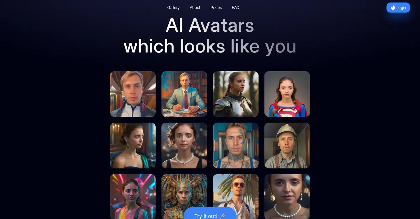 AI Avatars Website