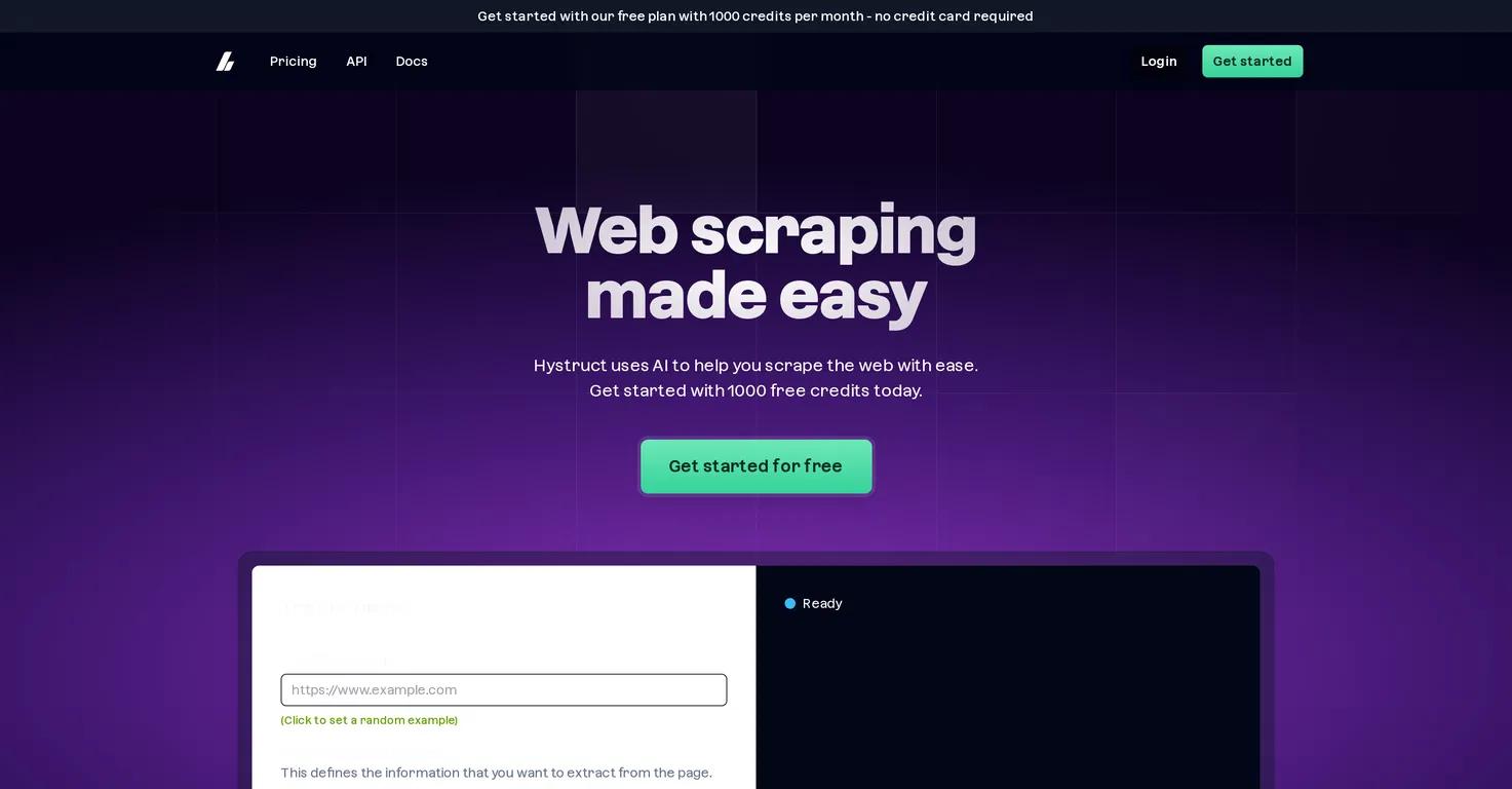 HystructWebsite Screenshot