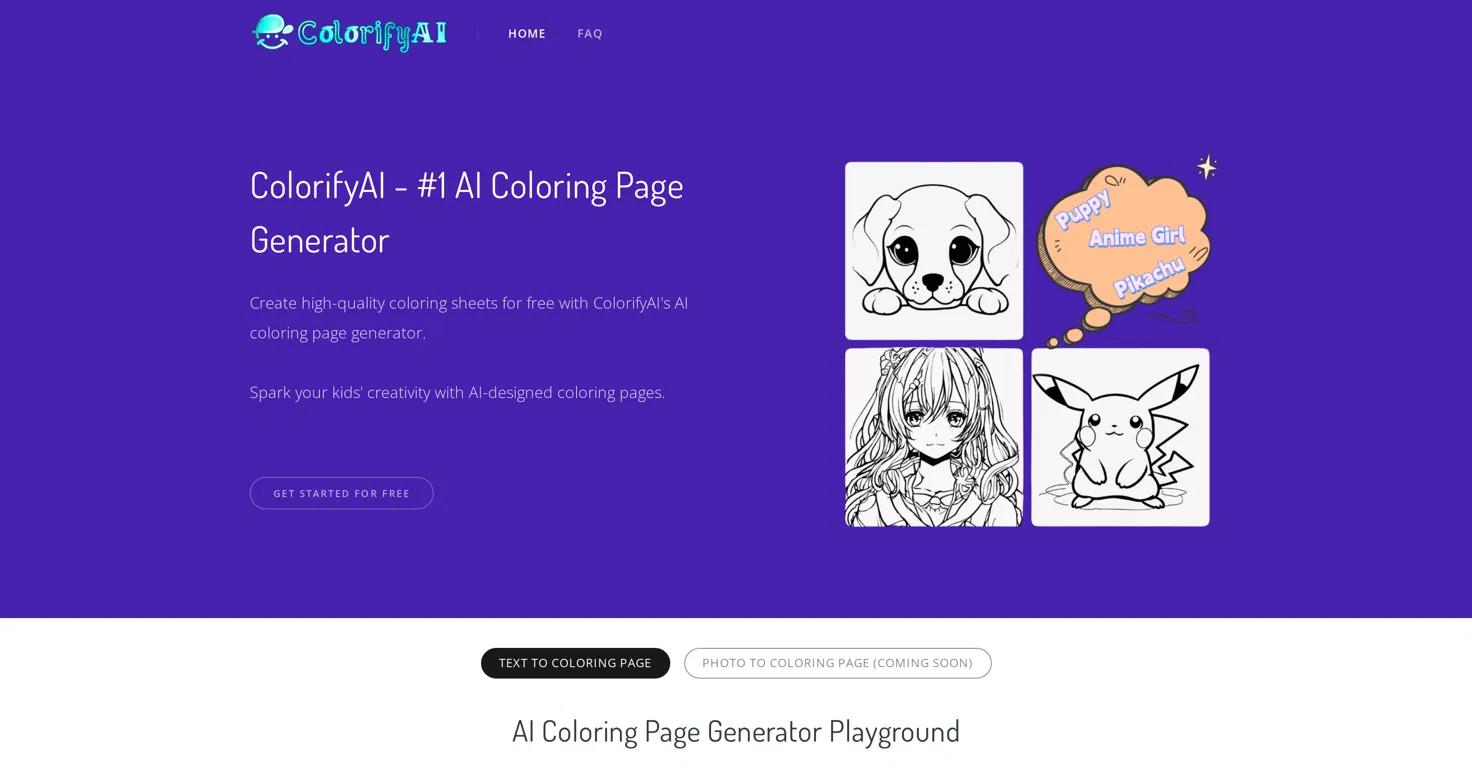 ColorifyAIWebsite Screenshot