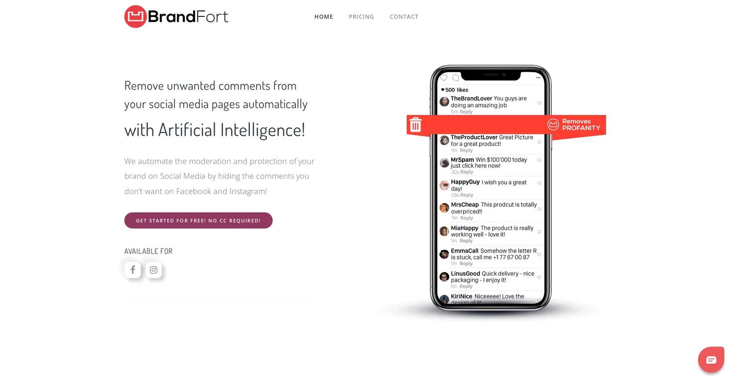 BrandFortWebsite Screenshot