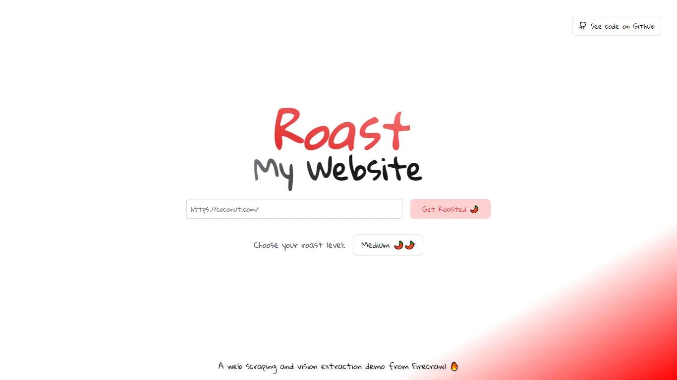 Firecrawl RoastWebsite Screenshot