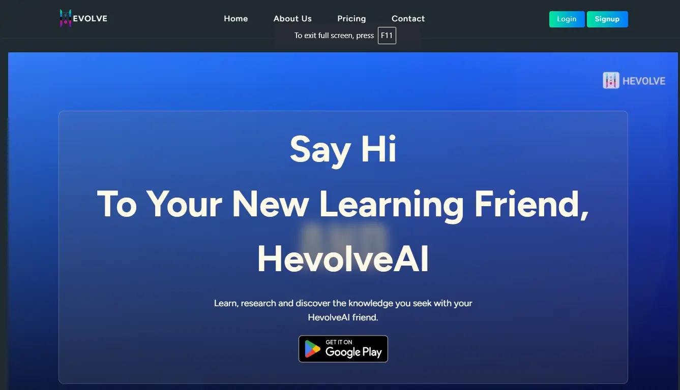 HevolveAI Website