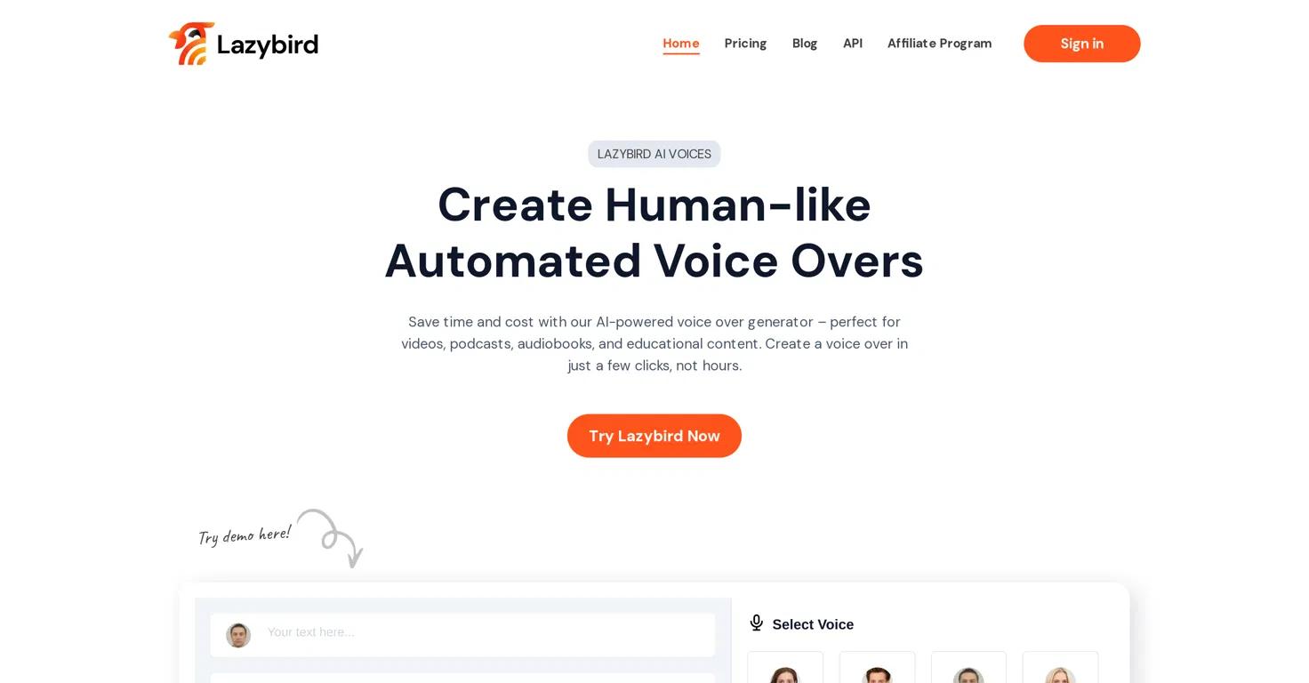 Lazybird Website