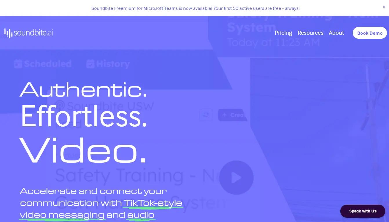 SoundbiteWebsite Screenshot