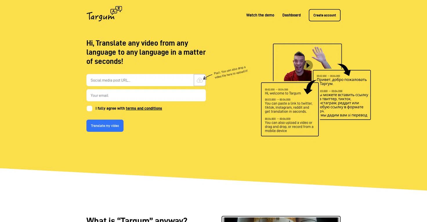 TargumWebsite Screenshot