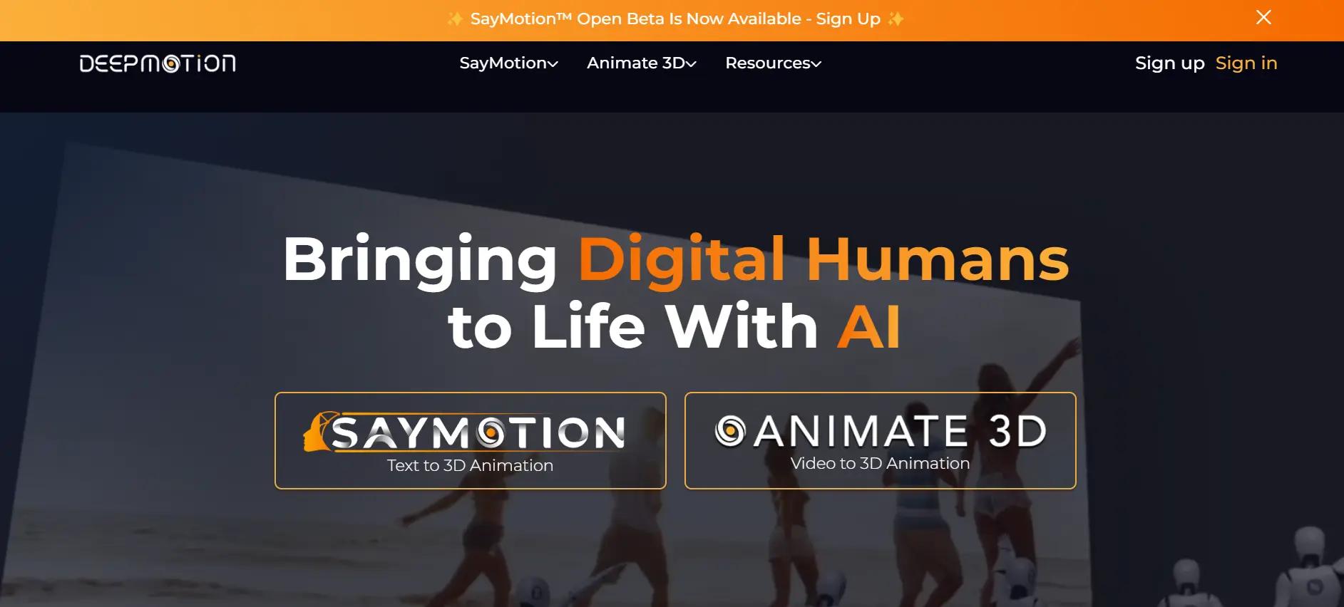 Deepmotion Website