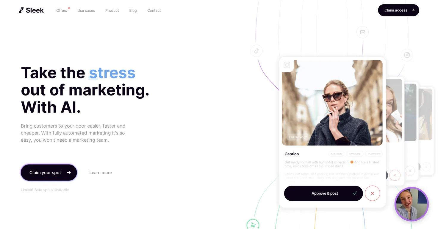 Sleek  Website