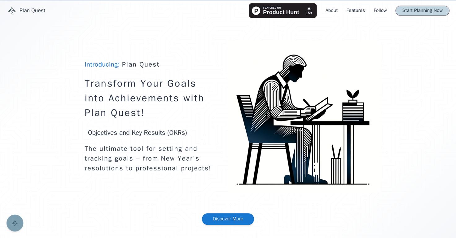 Plan QuestWebsite Screenshot