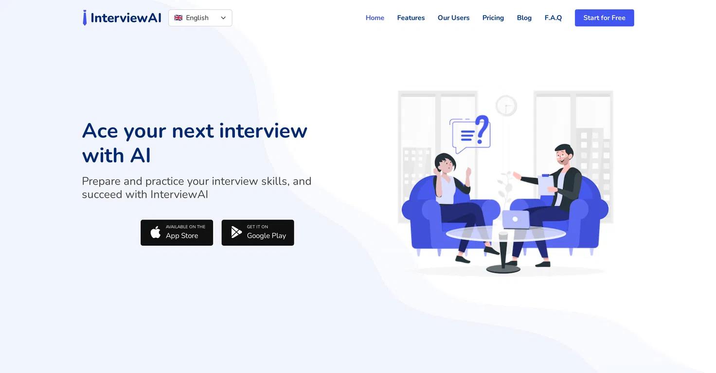 InterviewAIWebsite Screenshot