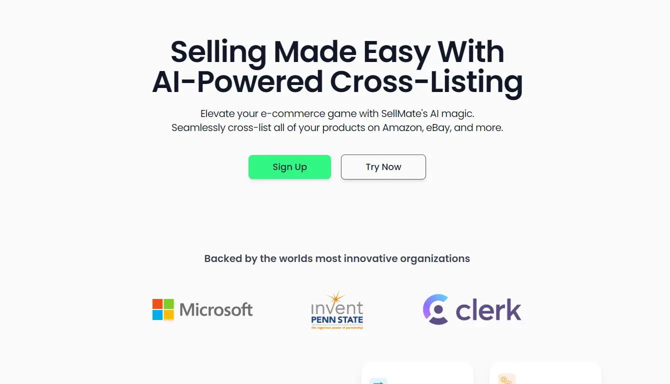 SellMateAIWebsite Screenshot