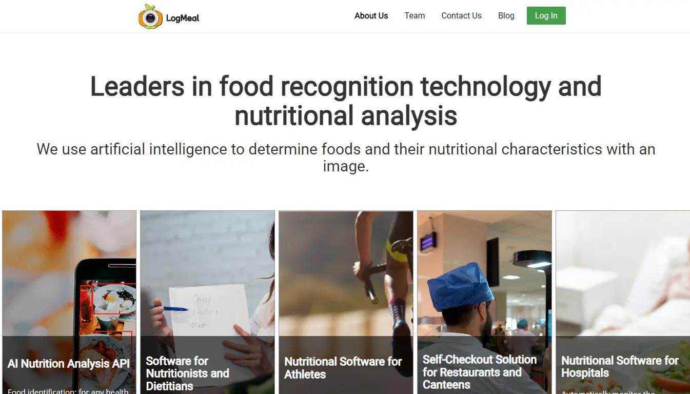 LogMeal Website Screenshot