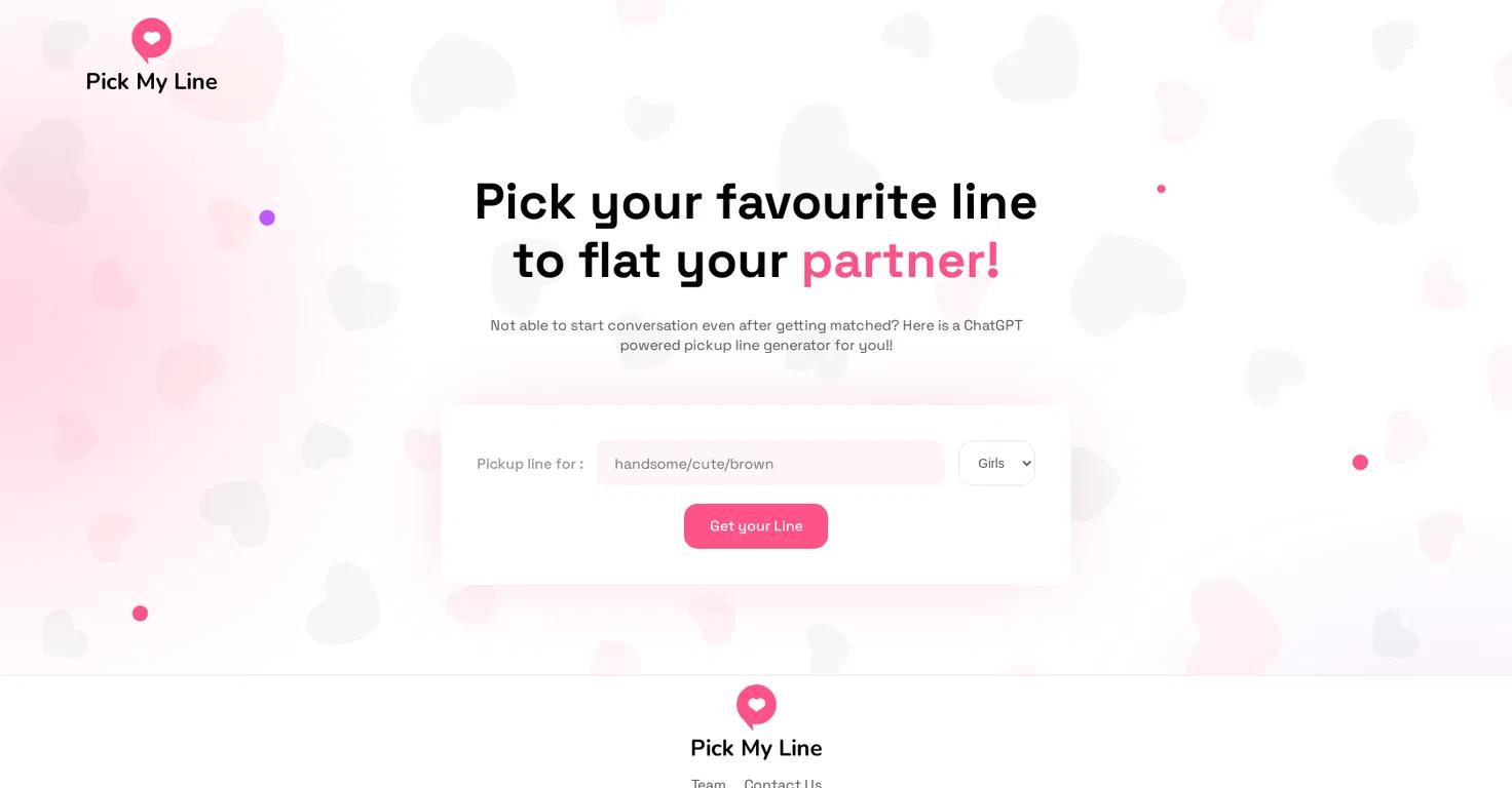 PickMyLineWebsite Screenshot