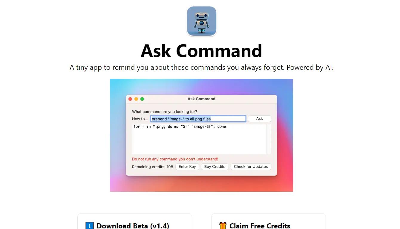 Ask Command Website