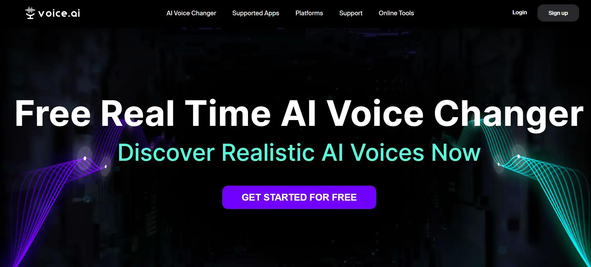 Voice.aiWebsite Screenshot