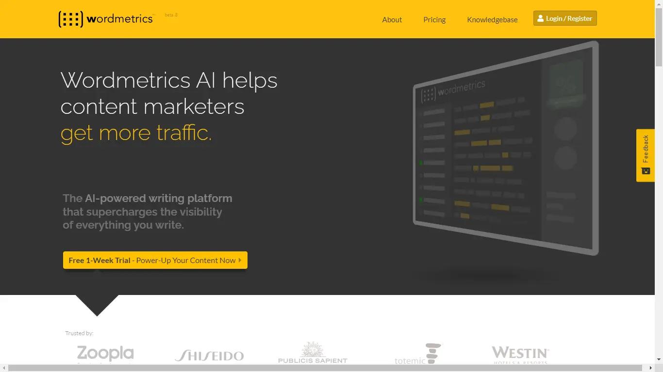 Wordmetrics Website