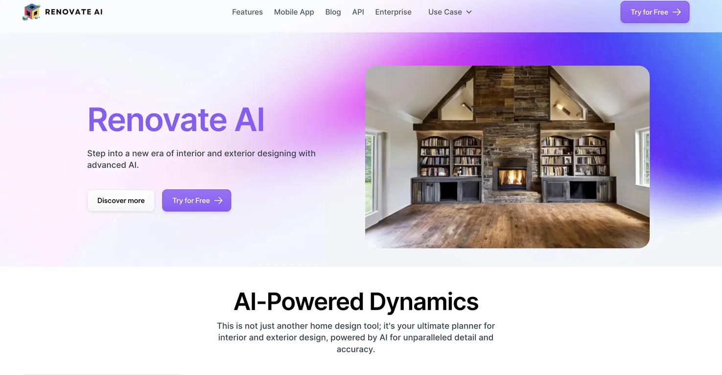 Renovate AIWebsite Screenshot