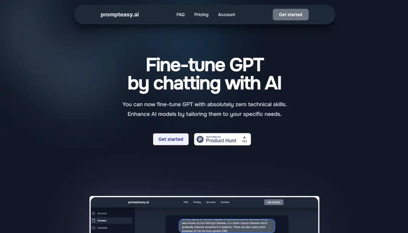 prompteasyWebsite Screenshot