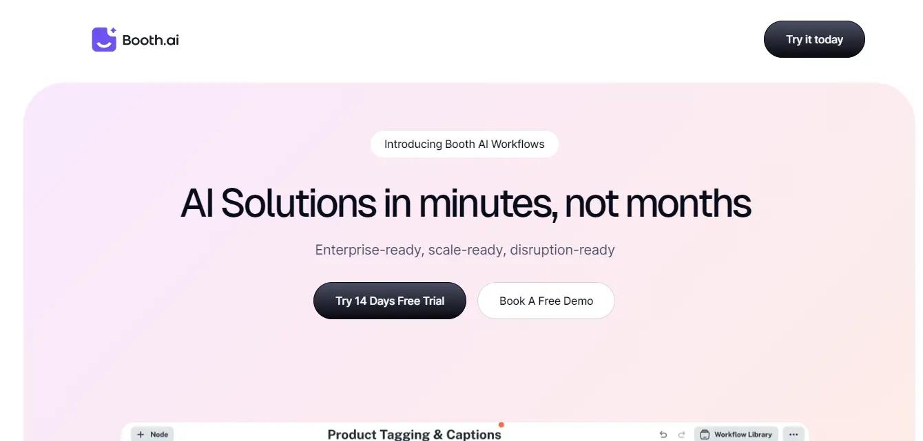 Booth AI WorkflowsWebsite Screenshot