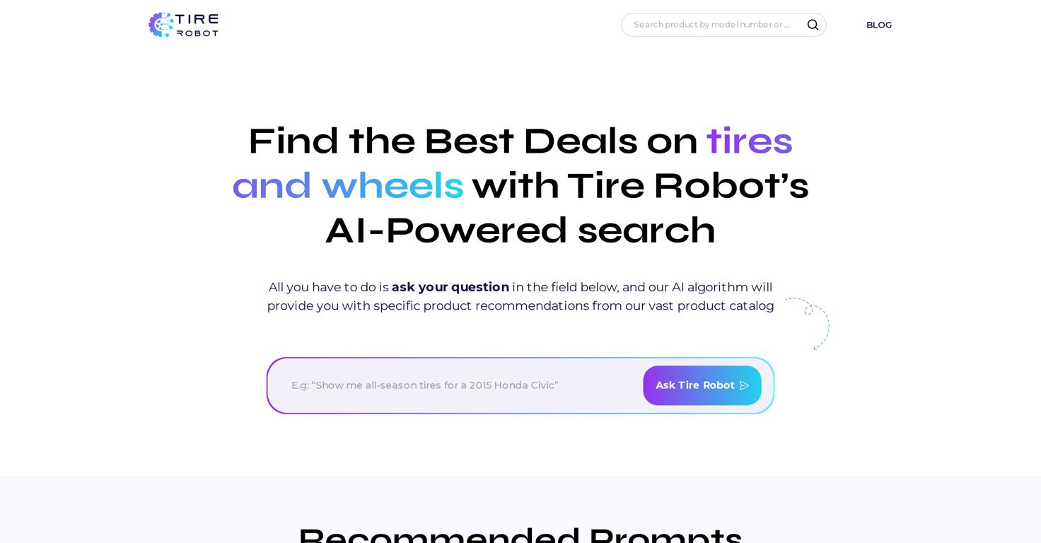 Tire Robot Website