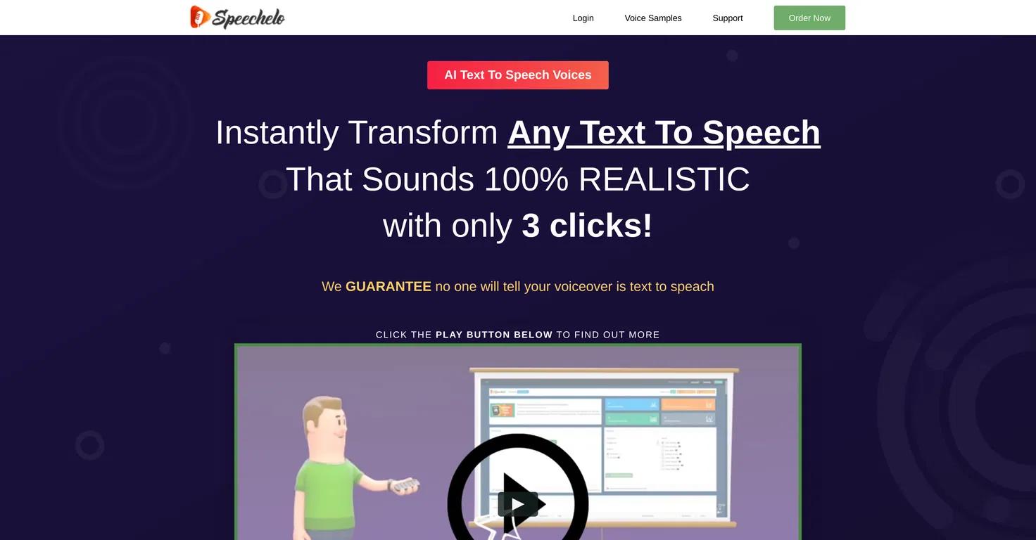 SpeecheloWebsite Screenshot