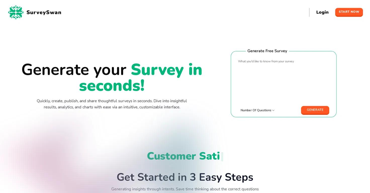 SurveySwan Website