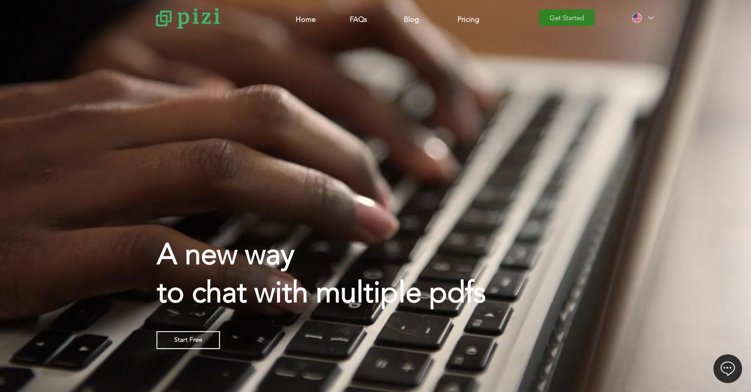 Pizi Website Screenshot