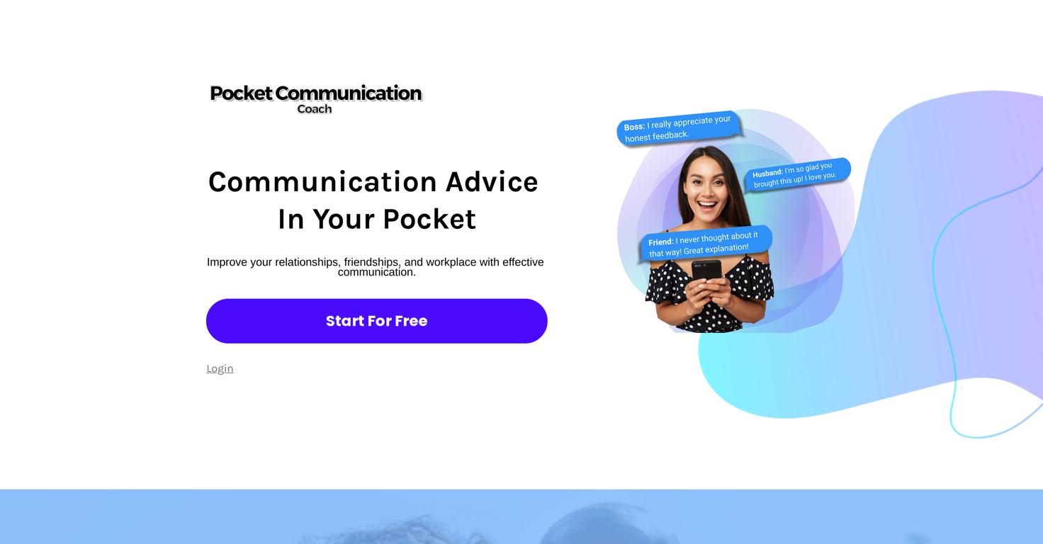 Pocket Communication Coach Website