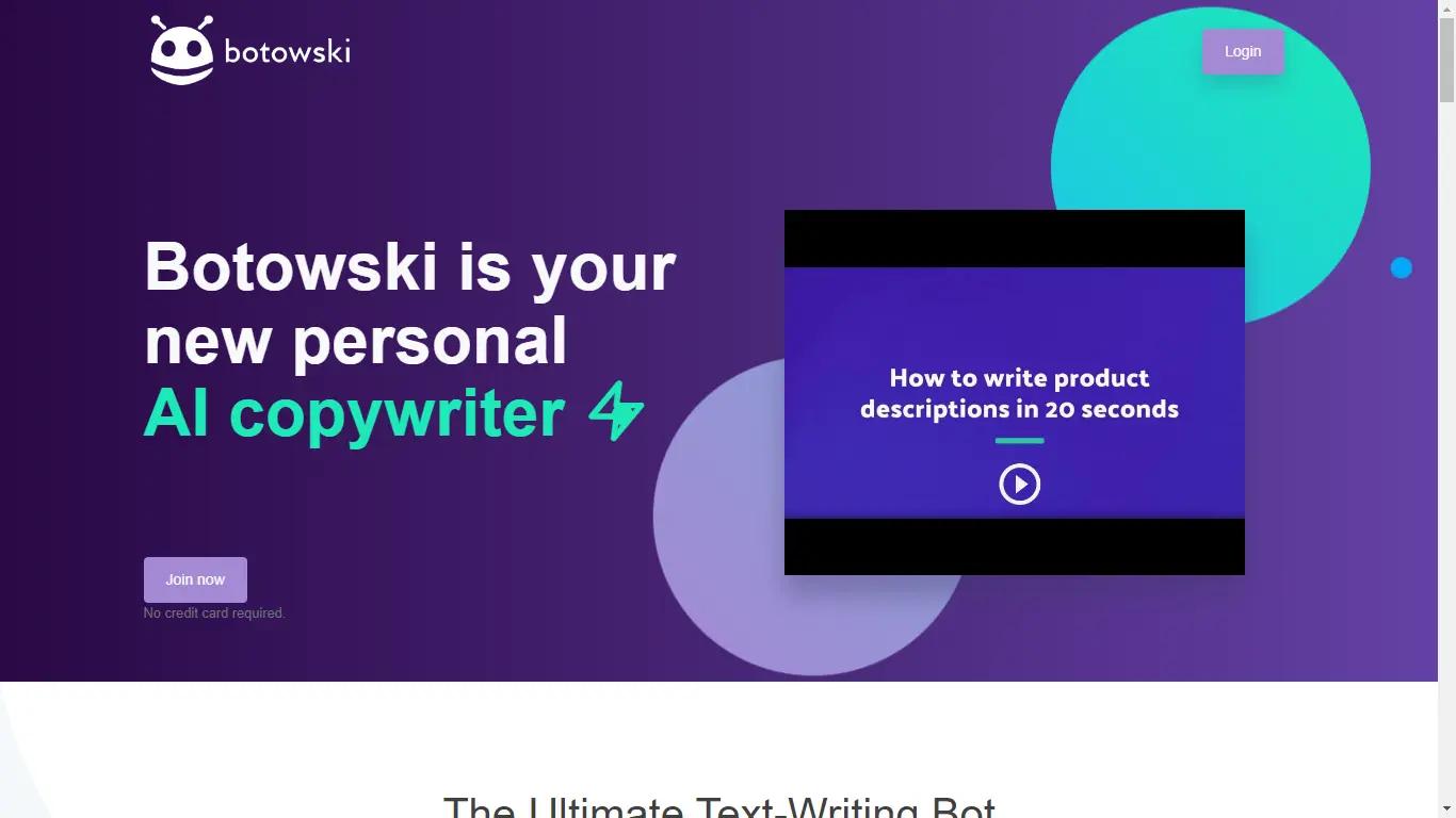 BotowskiWebsite Screenshot