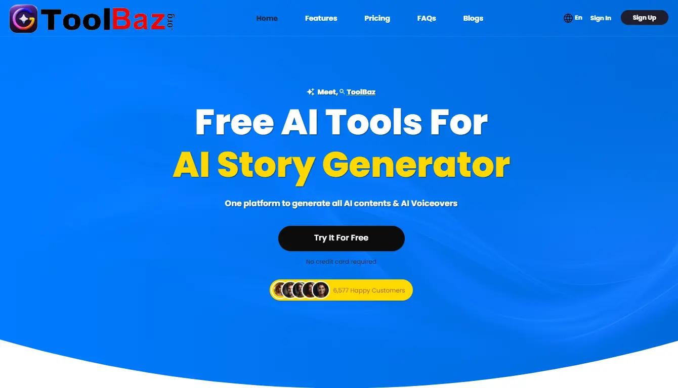 ToolBaz AI Writer Website