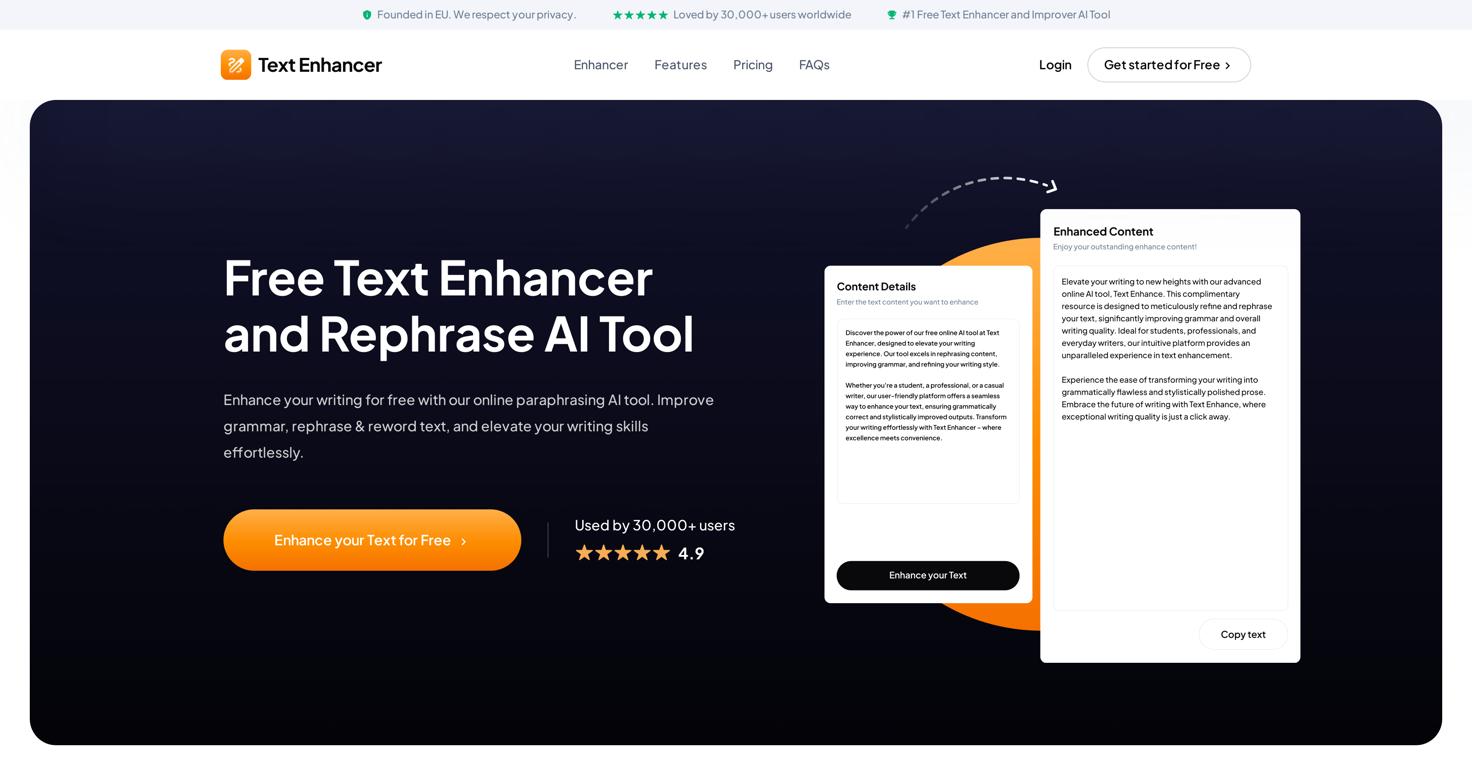 Text Enhancer  Website