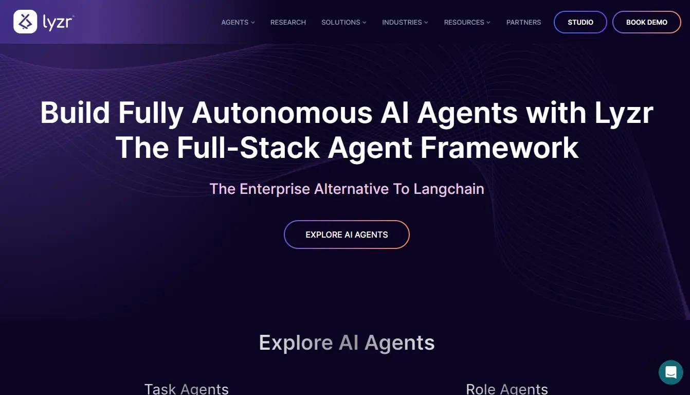 Lyzr AI Website