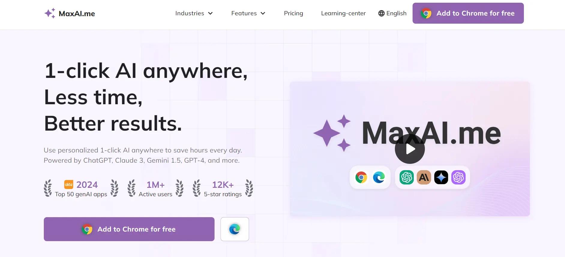 MaxAI Website
