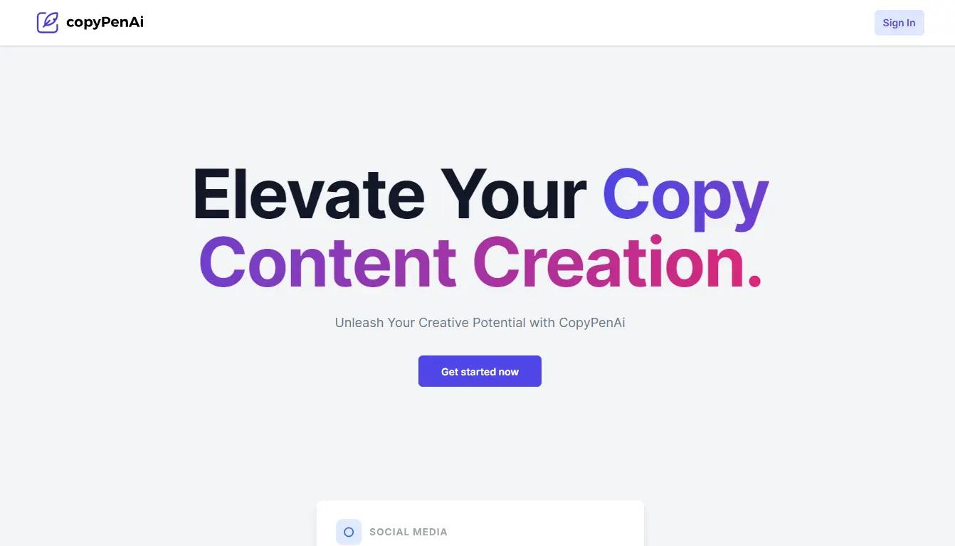 CopyPenAi Website