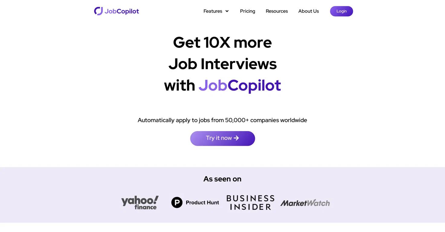 JobCopilotWebsite Screenshot