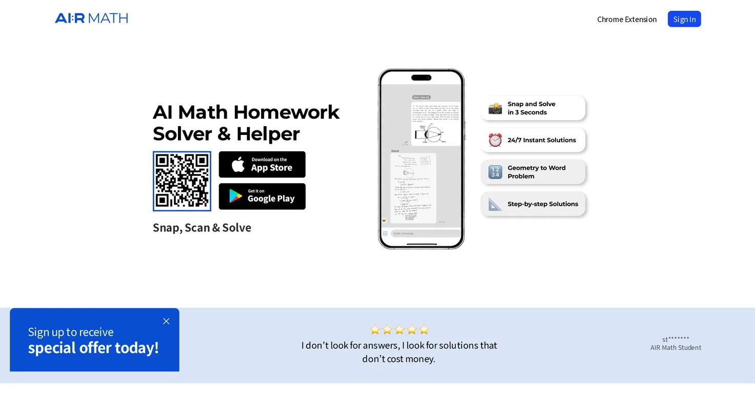 AIR MATH Website