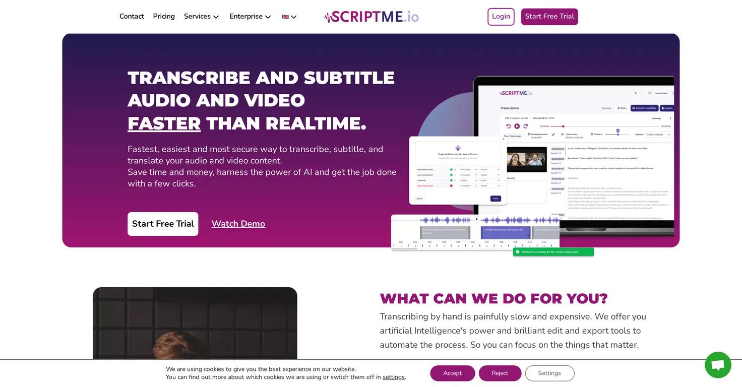 ScriptMeWebsite Screenshot