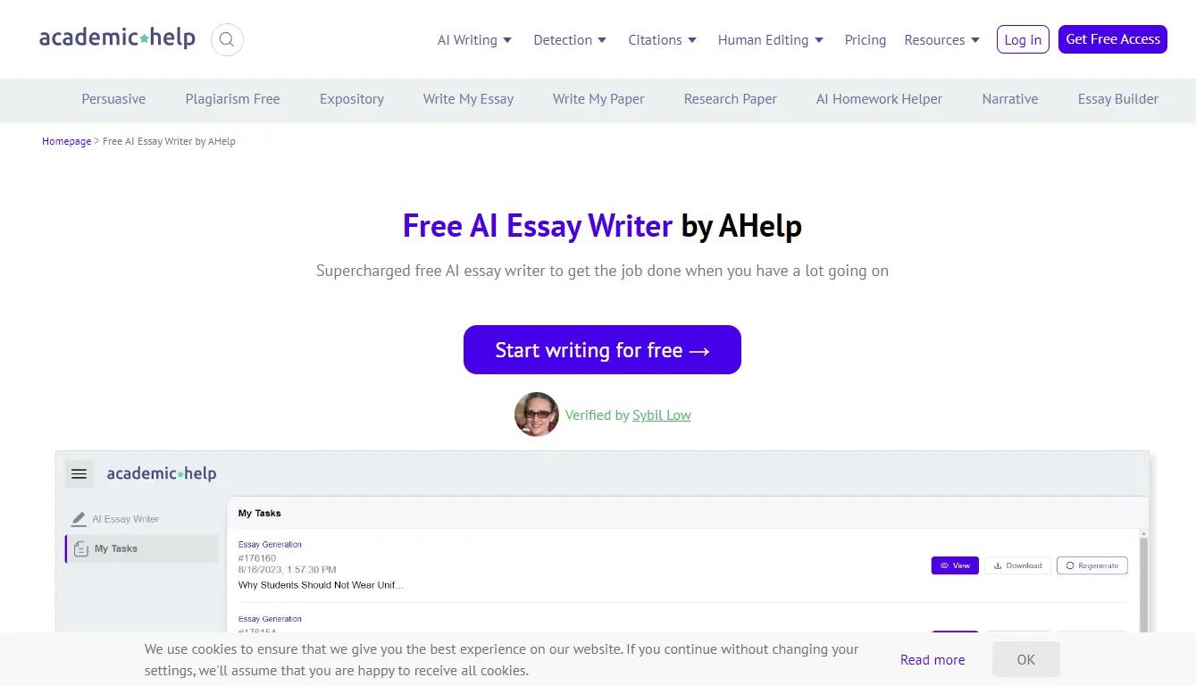 Academichelp Website