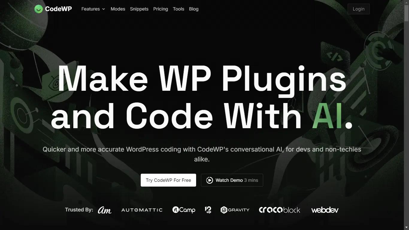 CodeWPWebsite Screenshot