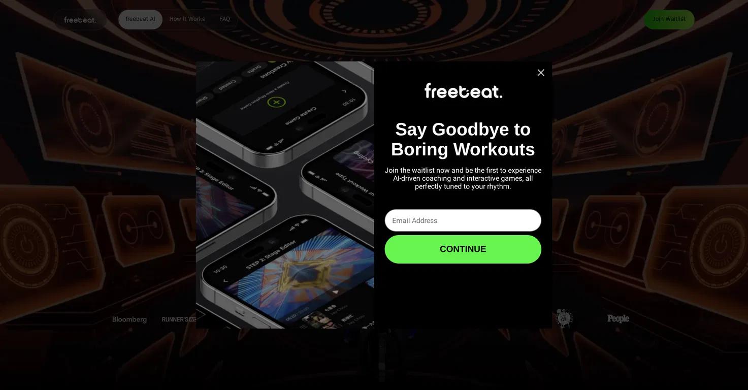 FreebeatWebsite Screenshot