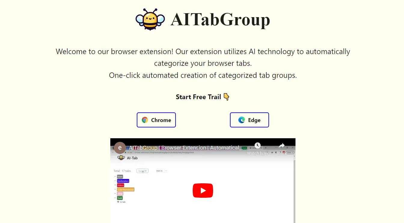 AITabGroupWebsite Screenshot