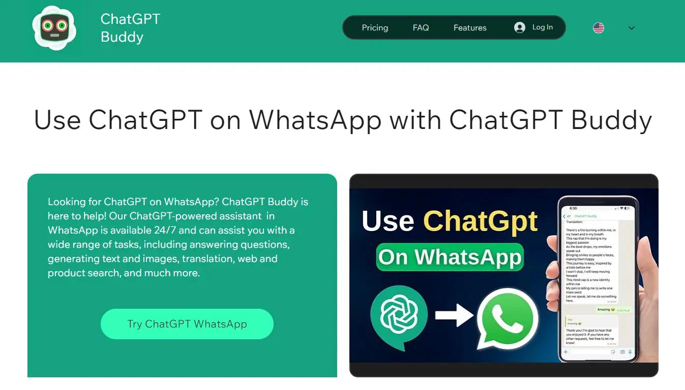 ChatGPT BuddyWebsite Screenshot