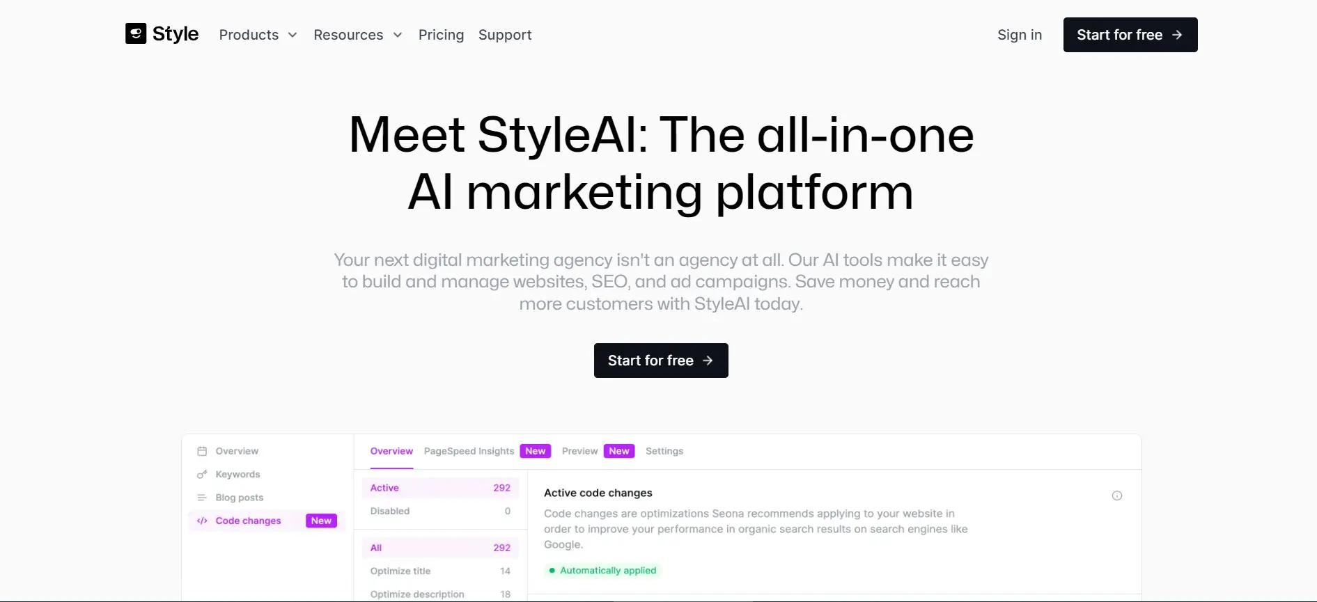 StyleAI Website