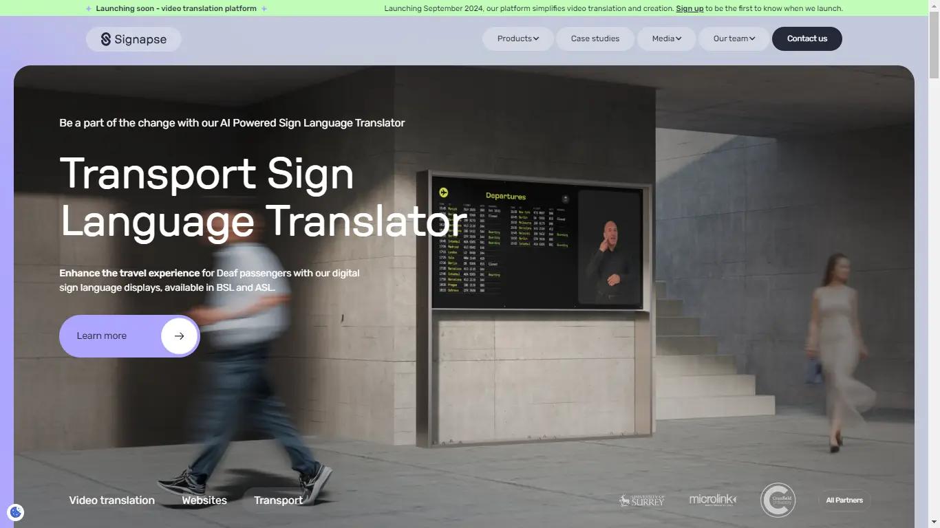 Signapse Website Screenshot