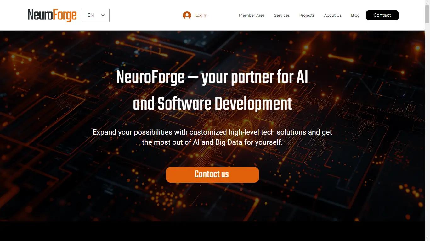 NeuroForge Website