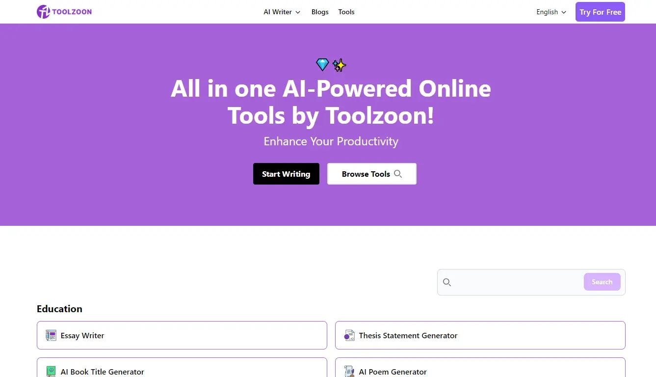 Toolzoon Website
