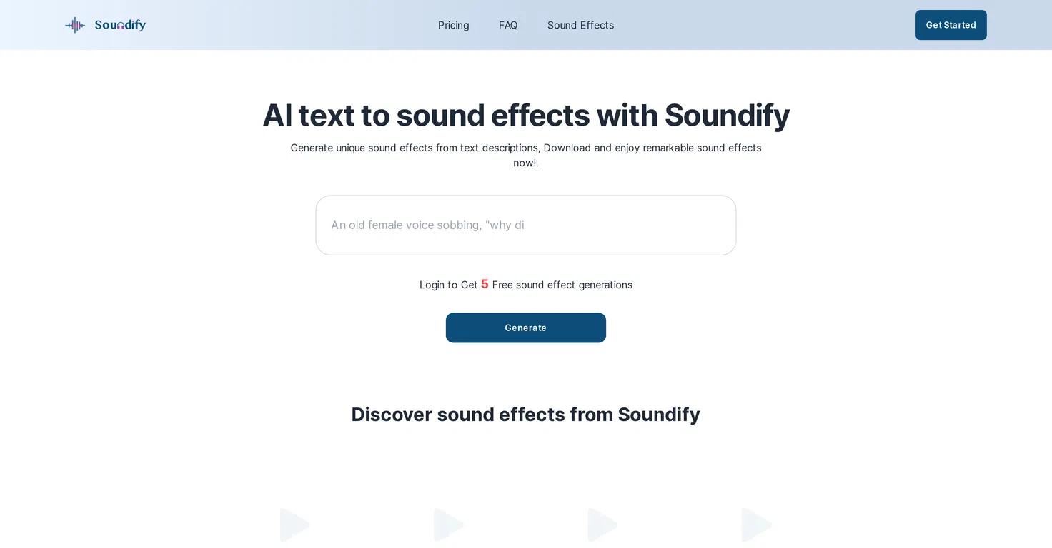 SoundifyWebsite Screenshot