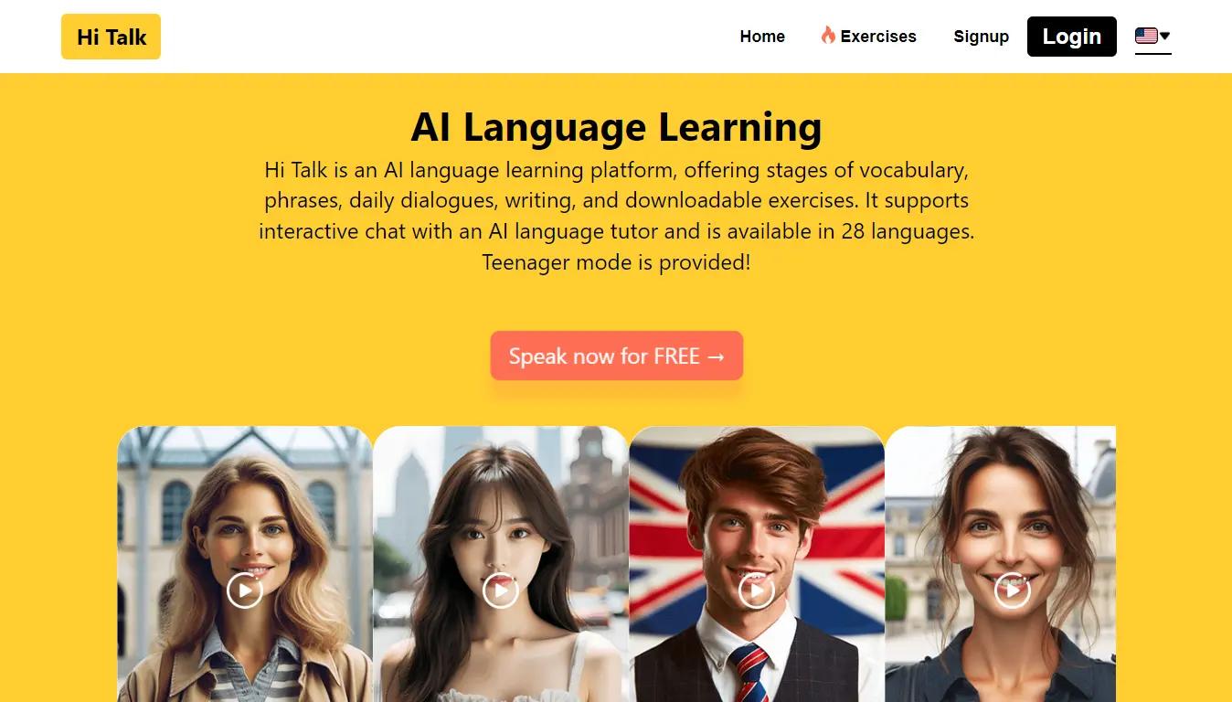 Hi Talk Website