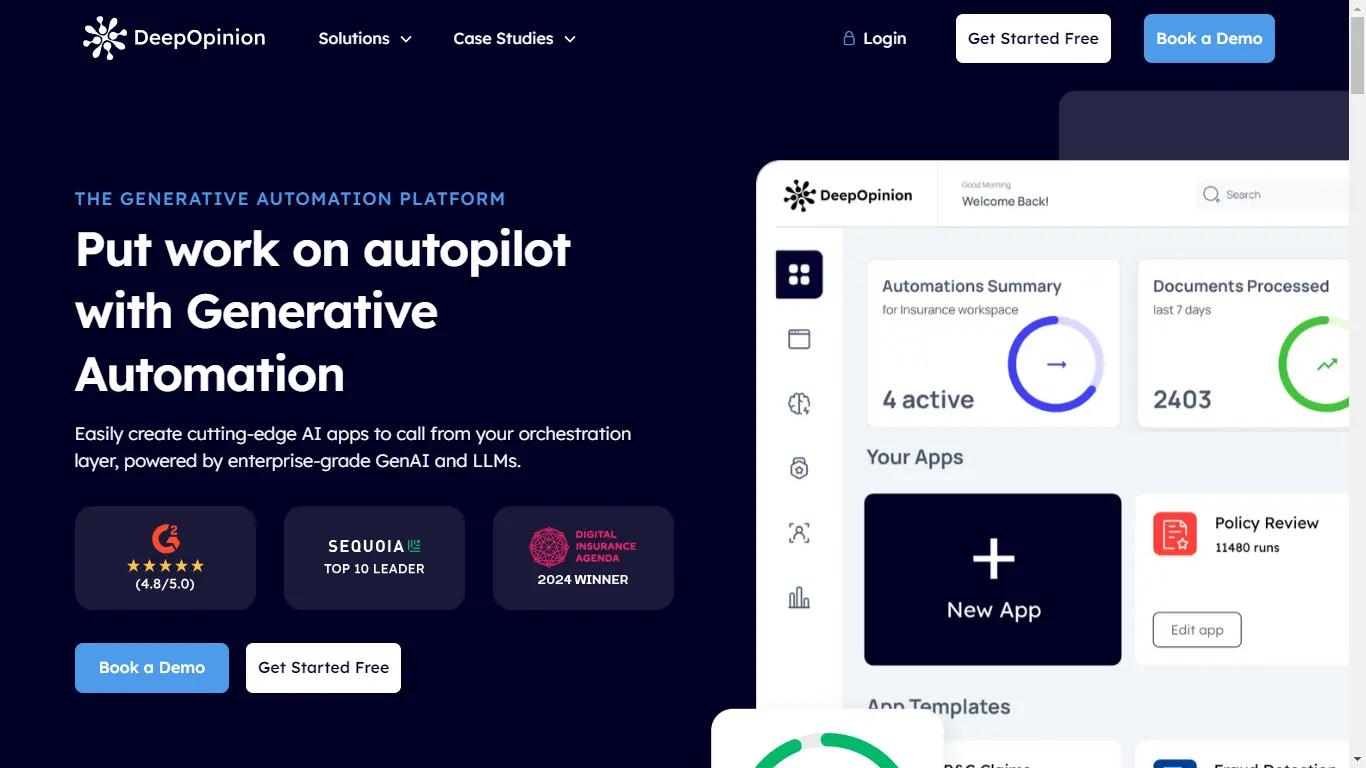 DeepOpinion Website