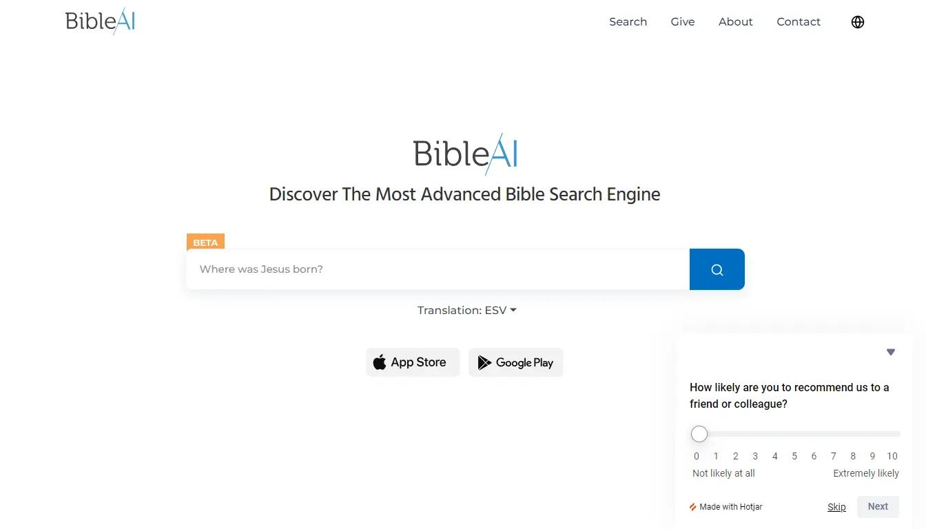 Bible AI Website