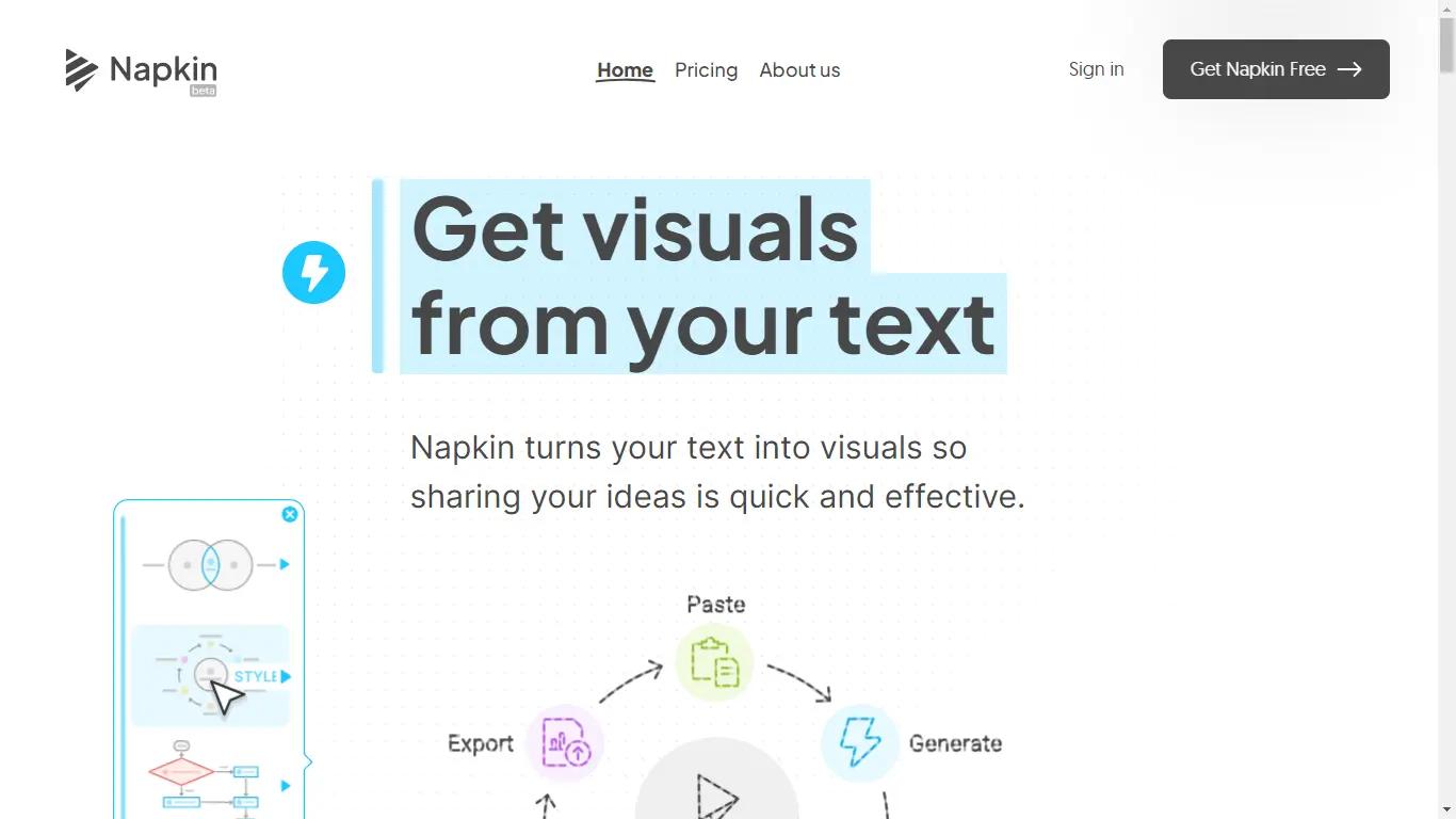 Napkin  Website